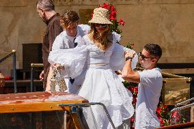 Vittoria Ceretti Leaves Gritti Hotel - Venice