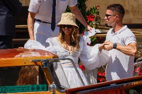 Vittoria Ceretti Leaves Gritti Hotel - Venice