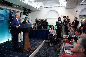 Trump Press Briefing - Washington