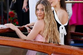 Celebs On Their Way To Bezos-Sanchez Wedding - Venice