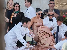 Celebs On Their Way To Bezos-Sanchez Wedding - Venice