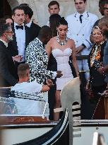 Celebs On Their Way To Bezos-Sanchez Wedding - Venice