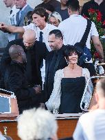 Celebs On Their Way To Bezos-Sanchez Wedding - Venice