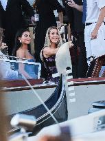 Celebs On Their Way To Bezos-Sanchez Wedding - Venice
