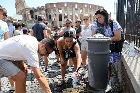 Heatwave Hits Rome - Italy