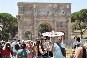 Heatwave Hits Rome - Italy