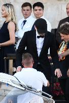 Leonardo DiCaprio Leaving Hotel On Bezos-Sanchez Wedding Day - Venice