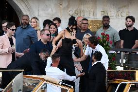 Kylie And Kendall Jenner Leaving Hotel On Bezos-Sanchez Wedding Day - Venice