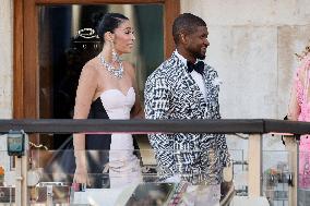 Celebs On Their Way To Bezos-Sanchez Wedding - Venice