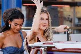 Celebs On Their Way To Bezos-Sanchez Wedding - Venice