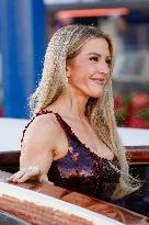 Celebs On Their Way To Bezos-Sanchez Wedding - Venice