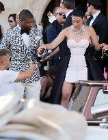 Celebs On Their Way To Bezos-Sanchez Wedding - Venice