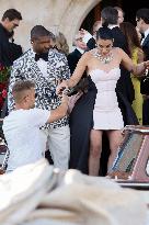 Celebs On Their Way To Bezos-Sanchez Wedding - Venice