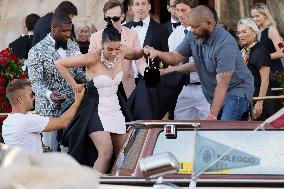 Celebs On Their Way To Bezos-Sanchez Wedding - Venice