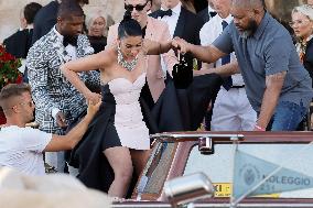 Celebs On Their Way To Bezos-Sanchez Wedding - Venice