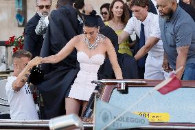 Celebs On Their Way To Bezos-Sanchez Wedding - Venice