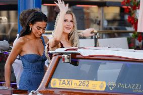 Celebs On Their Way To Bezos-Sanchez Wedding - Venice