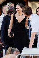 Celebs On Their Way To Bezos-Sanchez Wedding - Venice