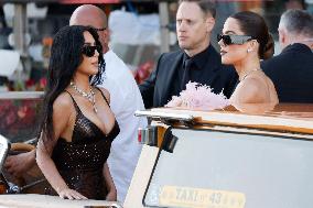 Celebs On Their Way To Bezos-Sanchez Wedding - Venice