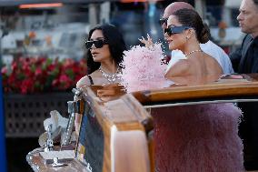 Celebs On Their Way To Bezos-Sanchez Wedding - Venice