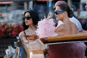 Celebs On Their Way To Bezos-Sanchez Wedding - Venice