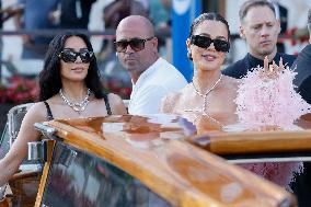 Celebs On Their Way To Bezos-Sanchez Wedding - Venice