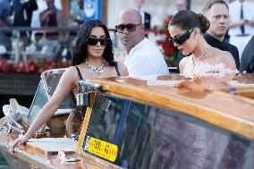 Celebs On Their Way To Bezos-Sanchez Wedding - Venice