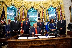 Trump Meets Congo And Rwanda Officials Following Peace Agreement - Washington
