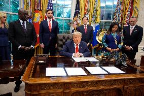 Trump Meets Congo And Rwanda Officials Following Peace Agreement - Washington