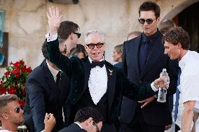 Tommy Hilfiger and Tom Brady at the Wedding of Jeff Bezos  - Venice