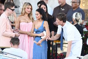 Sarah Jane, Ellie Goulding, Brooks Nader at Bezos Wedding in Venice