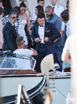 Orlando Bloom leaves hotel to Bezos wedding ceremony - Venice