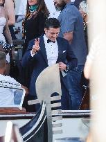 Orlando Bloom leaves hotel to Bezos wedding ceremony - Venice