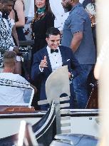 Orlando Bloom leaves hotel to Bezos wedding ceremony - Venice