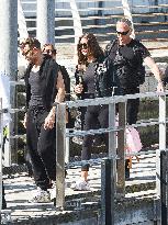 Kim Kardashian at Venice airport leaving after Jeff Bezos' wedding in Venice