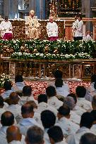 Pope Leo XIV leads a mass at St. Peter's Basilica in the Vatican - Rome