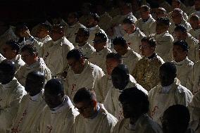 Pope Leo XIV leads a mass at St. Peter's Basilica in the Vatican - Rome