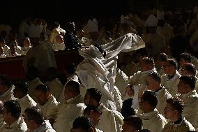 Pope Leo XIV leads a mass at St. Peter's Basilica in the Vatican - Rome