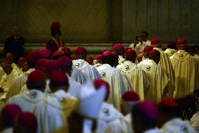 Pope Leo XIV leads a mass at St. Peter's Basilica in the Vatican - Rome