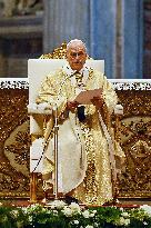 Pope Leo XIV leads a mass at St. Peter's Basilica in the Vatican - Rome
