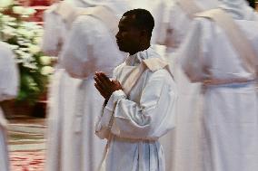 Pope Leo XIV leads a mass at St. Peter's Basilica in the Vatican - Rome