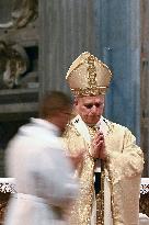 Pope Leo XIV leads a mass at St. Peter's Basilica in the Vatican - Rome