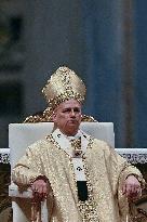 Pope Leo XIV leads a mass at St. Peter's Basilica in the Vatican - Rome