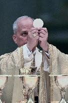 Pope Leo XIV leads a mass at St. Peter's Basilica in the Vatican - Rome
