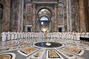 Pope Leo XIV leads a mass at St. Peter's Basilica in the Vatican - Rome