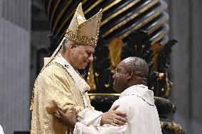 Pope Leo XIV leads a mass at St. Peter's Basilica in the Vatican - Rome