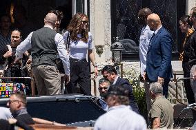 Ivanka Trump and Rania of Jordan at Bezos Wedding Day after - Venice