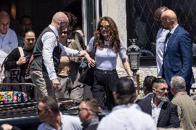 Ivanka Trump and Rania of Jordan at Bezos Wedding Day after - Venice