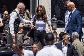 Ivanka Trump and Rania of Jordan at Bezos Wedding Day after - Venice