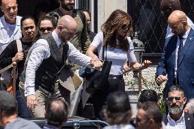 Ivanka Trump and Rania of Jordan at Bezos Wedding Day after - Venice